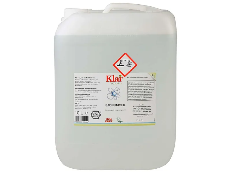 Klar Klar Badreiniger "EcoSenstitive" 10 l, Nachfüllung – Produktbild 1 von 1
