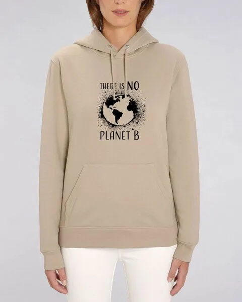 Human Family Human Family Bio Unisex Hoodie - "Charmer - NO Planet B" in verschiedenen Farben, Sand, – Produktbild 1 von 4