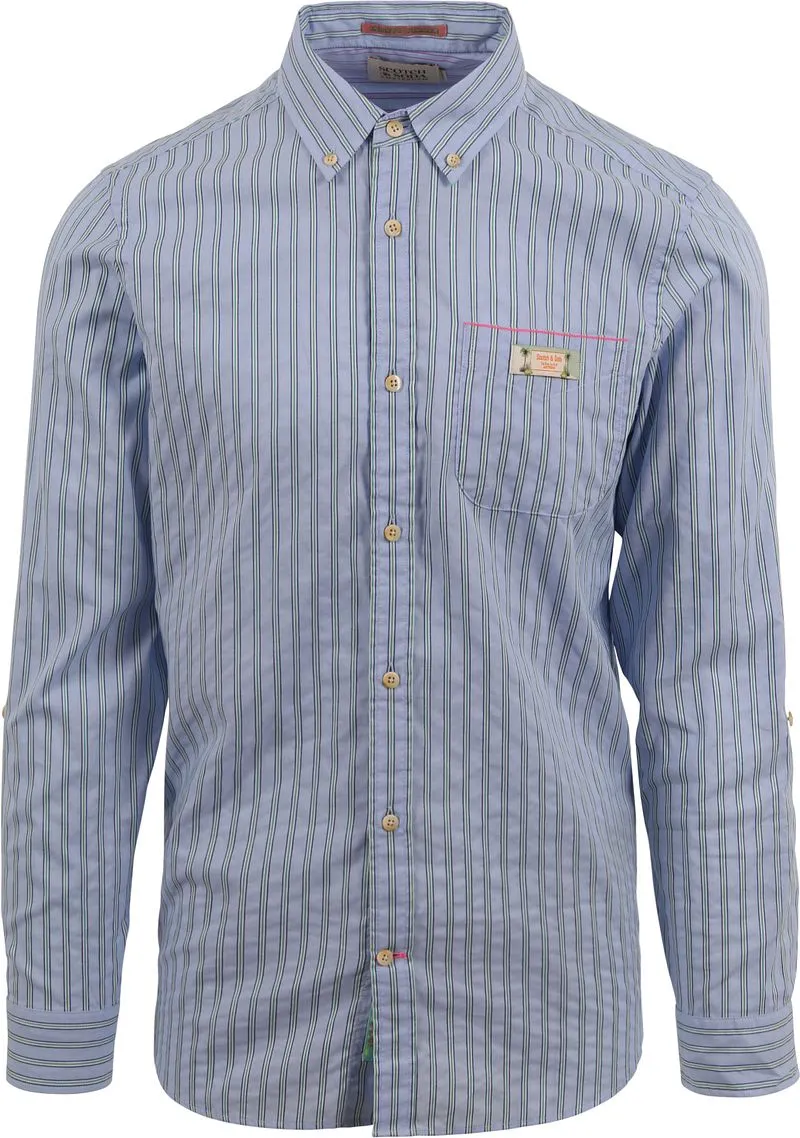 Scotch and Soda Scotch and Soda Hemd Streifen Hellblau, Hellblau, – Produktbild 2 von 5