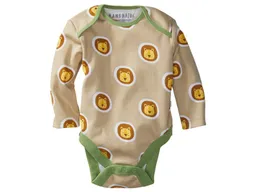 HANS NATUR Baby Langarmbody Bio-Baumwolle Löwe Gr. 86/92 – Produktbild 1 von 1