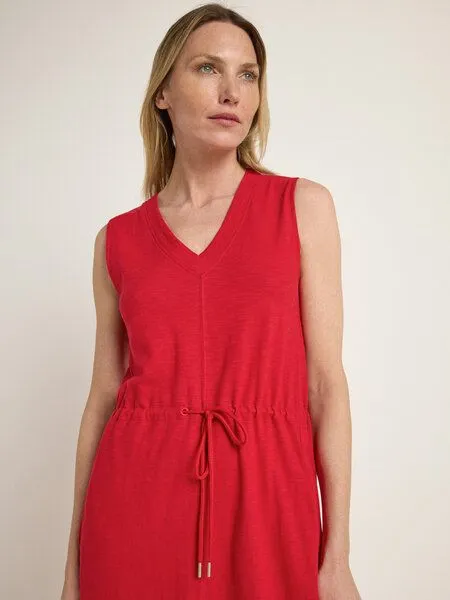 LANIUS LANIUS Maxikleid (GOTS) aus Bio-Baumwolle, Red, – Produktbild 3 von 4