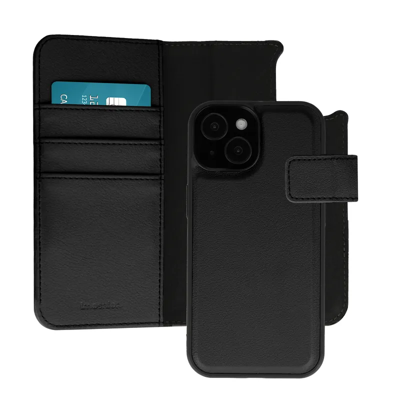 imoshion imoshion Herausnehmbare 2-in-1 Luxus-Bookcase für das Apple iPhone 15, Schwarz, – Produktbild 1 von 1