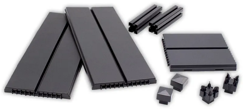 KHW KHW Hochbeet Erweiterungsset für Hochbeet Demeter - schmal, BxTxH: 82x44x31 cm, Schwarz, – Produktbild 3 von 4
