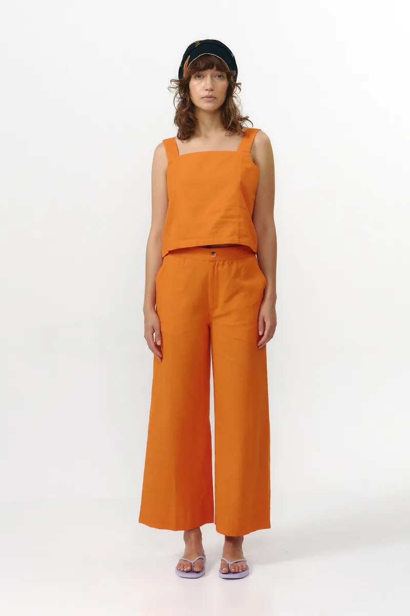 SUITE13LAB SUITE13LAB Damen vegan Hose Ulla Orange, Orange, – Produktbild 1 von 2