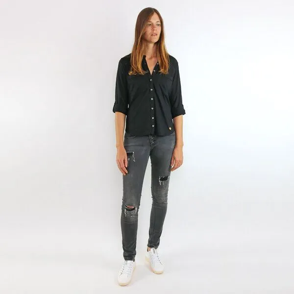 Gary Mash GARY MASH Bluse Portland aus Modal®-Mix, Schwarz, – Produktbild 4 von 4