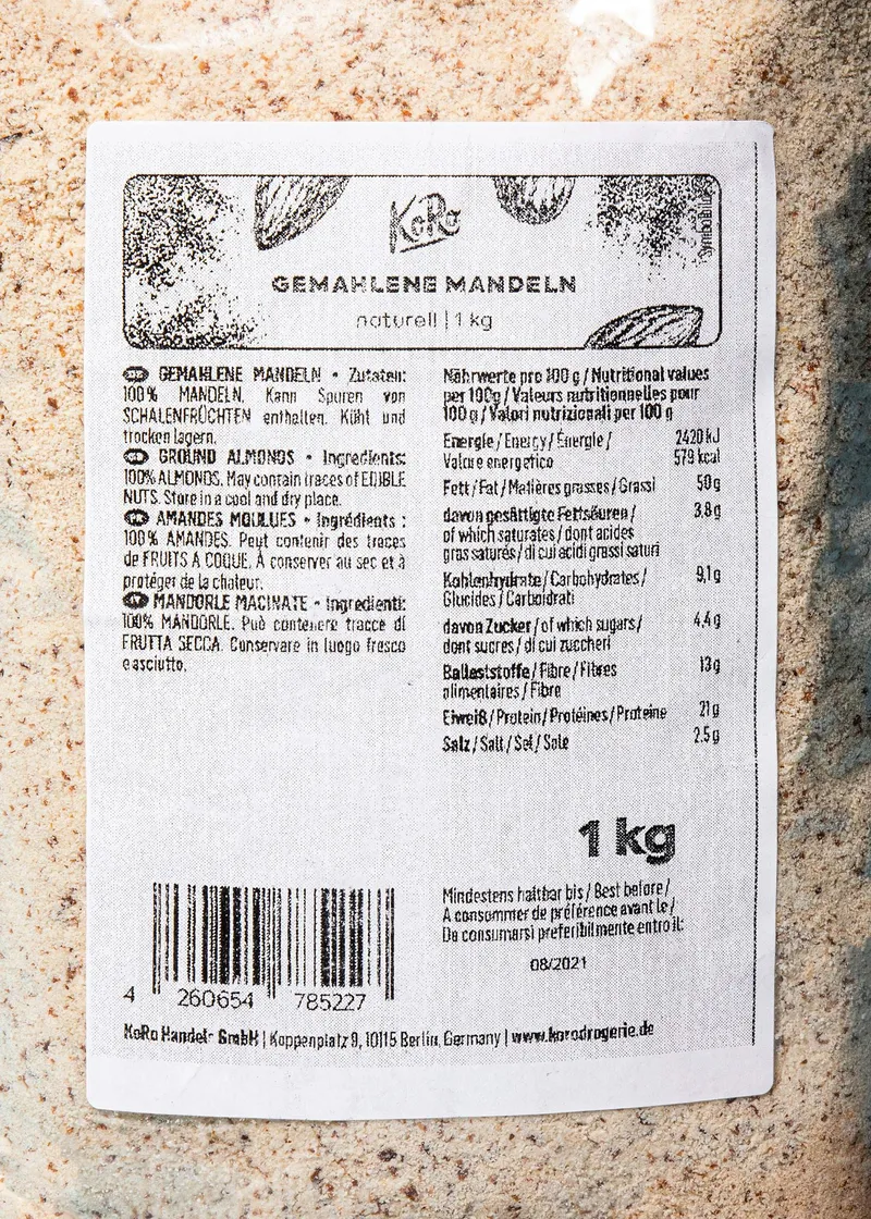 KoRo Gemahlene Mandeln 1 kg – Produktbild 3 von 5
