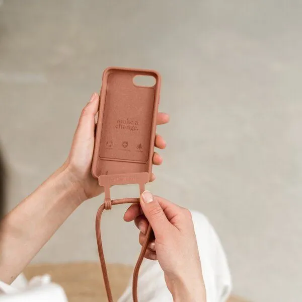 change the label change the label Change Case - 2in1 Nachhaltige iPhone Hülle mit abnehmbarer Kette, Apricot, – Produktbild 4 von 4