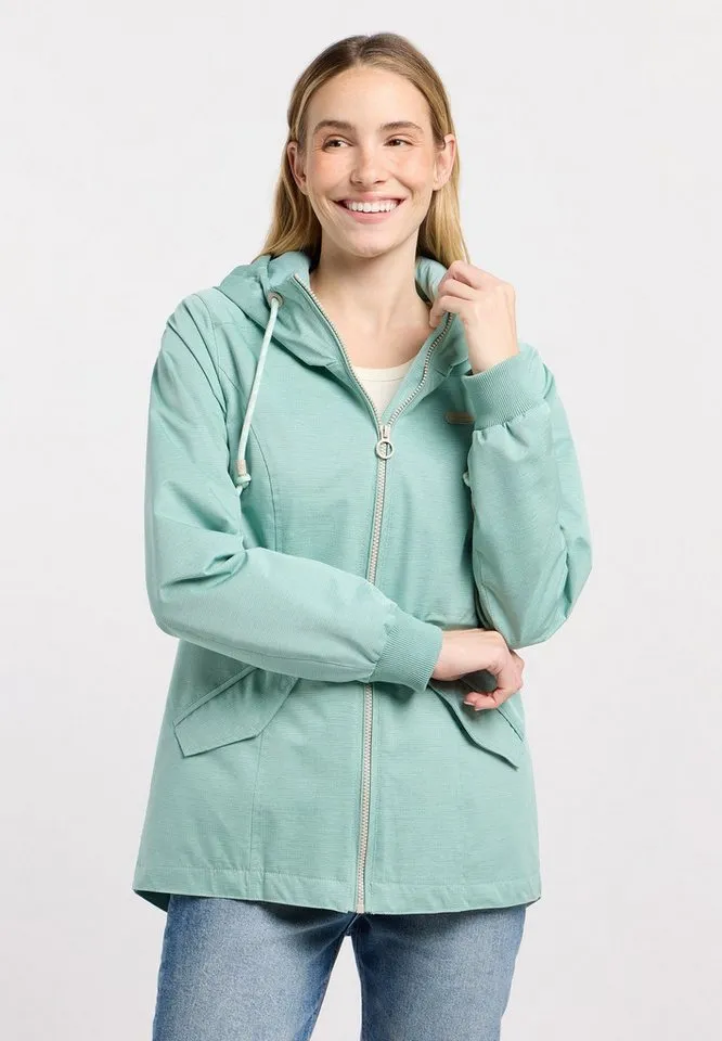 ragwear ragwear Parka DOWEY Wasserabweisend mit Taillenkordel und Pattentaschen, Grün, – Produktbild 2 von 5