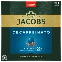 Jacobs Jacobs Classico Decaffeinato 6, koffeinfrei, Nespresso-kompatibel, 20 Aluminium-Kaffeekapseln, 104g – Produktbild 2 von 2