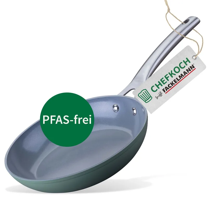 Chefkoch trifft Fackelmann Chefkoch trifft Fackelmann Bratpfanne Stuttgart, keramische Antihaft-Beschichtung, Ø24cm – Produktbild 1 von 3