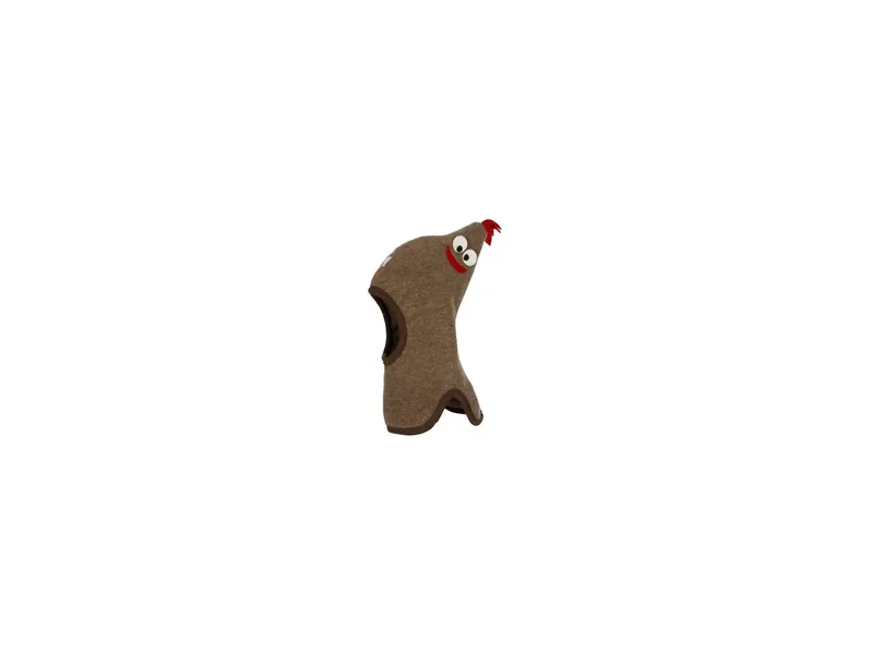 Pickapooh Pickapooh Baby und Kinder Schlupfmütze mit Zipfel Bio-Schurwolle brown Gr.50, Braun, – Produktbild 1 von 2