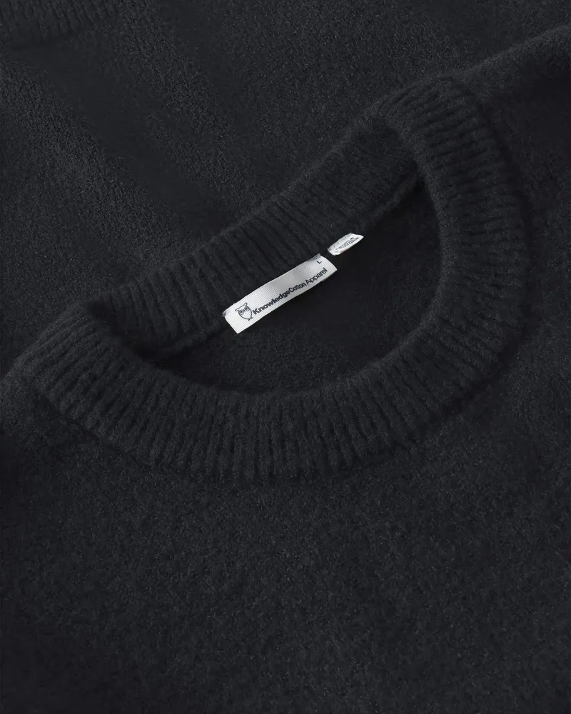 KnowledgeCotton Apparel KnowledgeCotton Apparel Herren vegan Pullover Soufflé Garn Schwarz Jet, Schwarz, – Produktbild 2 von 2