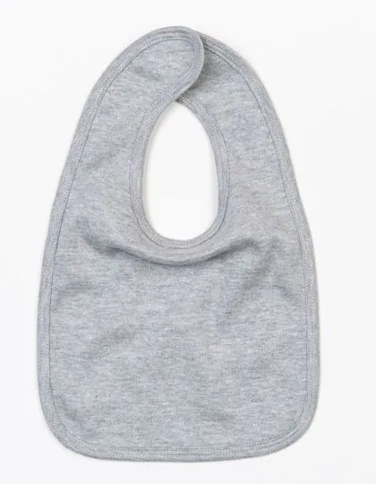 Babybugz Babybugz Baby Lätzchen Spucktuch Vegan mit weichem Klettverschluss im Nacken, Heather grey melange, – Produktbild 2 von 3