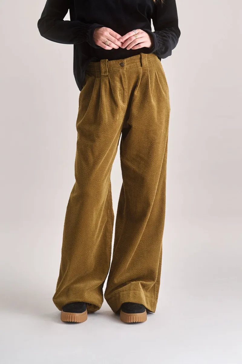 KOMODO KOMODO Damen vegan Hose Lola Cord Olive, Olivgrün, – Produktbild 2 von 2
