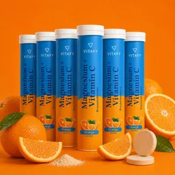 VITAFY VITAFY Magnesium + Vitamin C - Orange (20 Brausetabletten) - 6er Pack – Produktbild 1 von 1