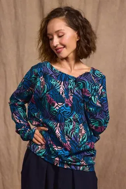 KOKOworld KOKOworld Damen Longsleeve-Bluse Be-My-Valentine aus LENZING ECOVERO Viscose – Produktbild 1 von 1