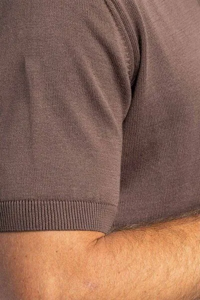 DIRTS dirts Knit Poloshirt, Chestnut, – Produktbild 4 von 4