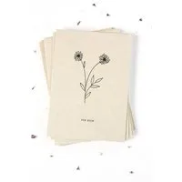 STUDIO KARAMELO STUDIO KARAMELO Grusskarte mit floraler Zeichnung – Produktbild 1 von 1