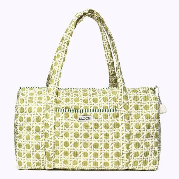 KIKOONI KIKOONI handgefertigte große Baumwolltasche "K. Shopper", Green tree, – Produktbild 1 von 4