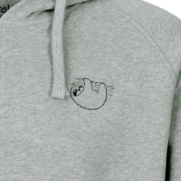 HANDGEDRUCKT HANDGEDRUCKT "Baumelmeister" Männer Zip Hoody Neutral, Grey, – Produktbild 1 von 4