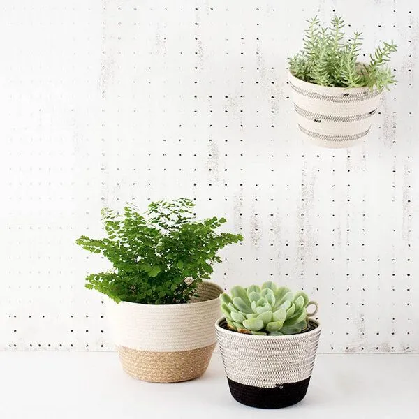 Pretty Things Pretty Things Pflanzenübertopf aus Baumwolle – Produktbild 3 von 4