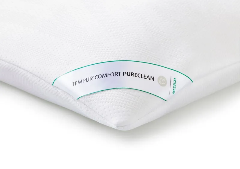 TEMPUR Kopfkissen TEMPUR® Comfort PureClean Schlafkissen, Rückenschläfer, Seitenschläfer, Bauchschläfer, komplett waschbar, OEKO-TEX MADE IN GREEN Label – Produktbild 1 von 5