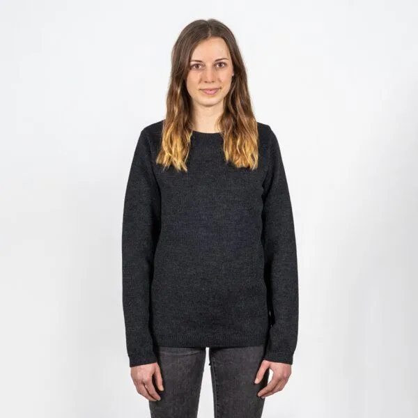 LANGBRETT LANGBRETT grobstrick pullover | schurwolle | unisex, Anthrazit (grau), – Produktbild 2 von 3