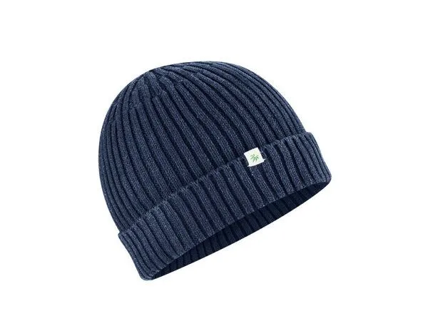 HempAge HempAge Strickmütze Hanf/Bio-Baumwolle, Navy, – Produktbild 2 von 3