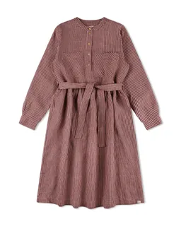 MATONA MATONA Damen vegan Kleid Belted Heather Dunkelrot – Produktbild 1 von 1