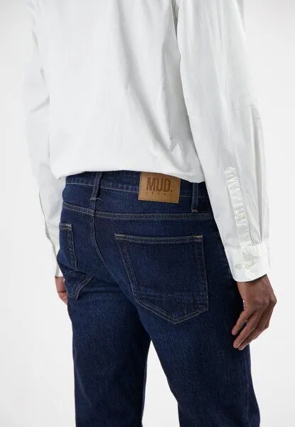 MUD Jeans MUD Jeans Men Jeans Bryce Mid Straight aus aus einem Mix aus Bio-Baumwolle und recycelter Baumwolle (faded steal) – Produktbild 4 von 4