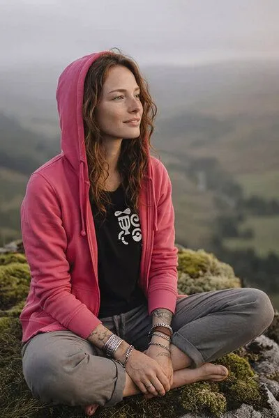 KOKOworld KOKOworld Kapuzenjacke Goa-Zip, Pink sun&soil (rosa), – Produktbild 1 von 4