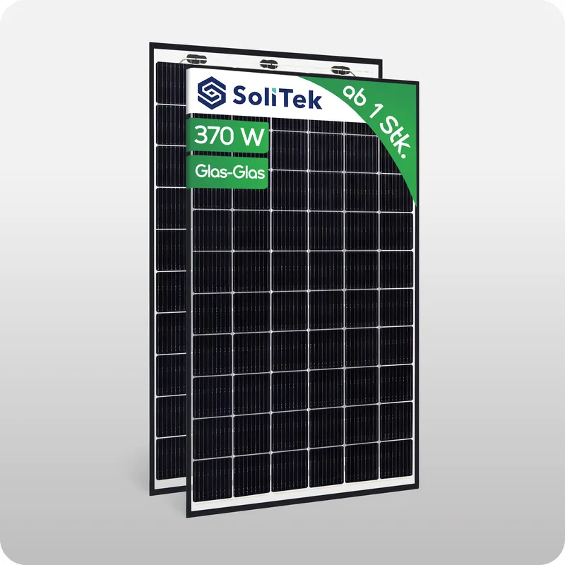 SOLITEK Solitek Solid 370W Glas-Glas Black Frame - B.60 / 370W – Produktbild 1 von 2
