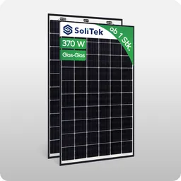 SOLITEK Solitek Solid 370W Glas-Glas Black Frame - B.60 / 370W – Produktbild 1 von 1