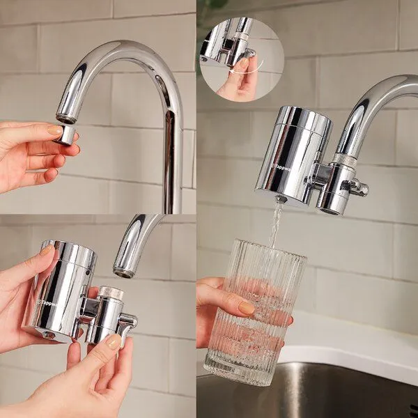 Tappwater Wasserfilter für Wasserhahn Tappwater EcoPro SMR - Leitungswasserfilter mit 6 Stufen und Swedish Mineral Rock. Filtert + 100 Stoffe – Produktbild 5 von 5