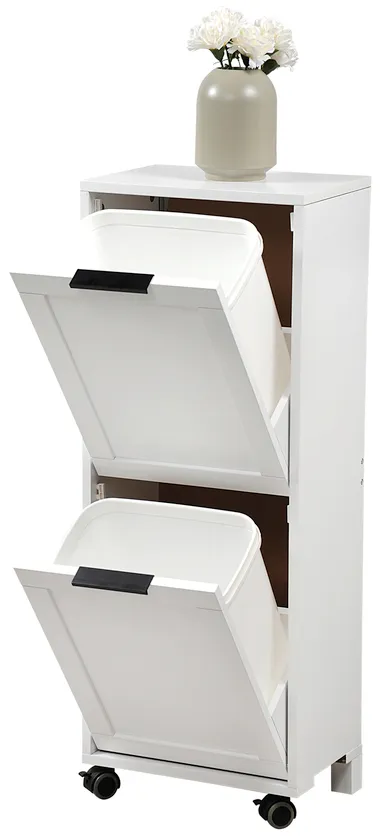 Kesper KESPER Universalschrank mit Trennsystem weiß 24 x 36 x 94 cm, Weiß, – Produktbild 3 von 4