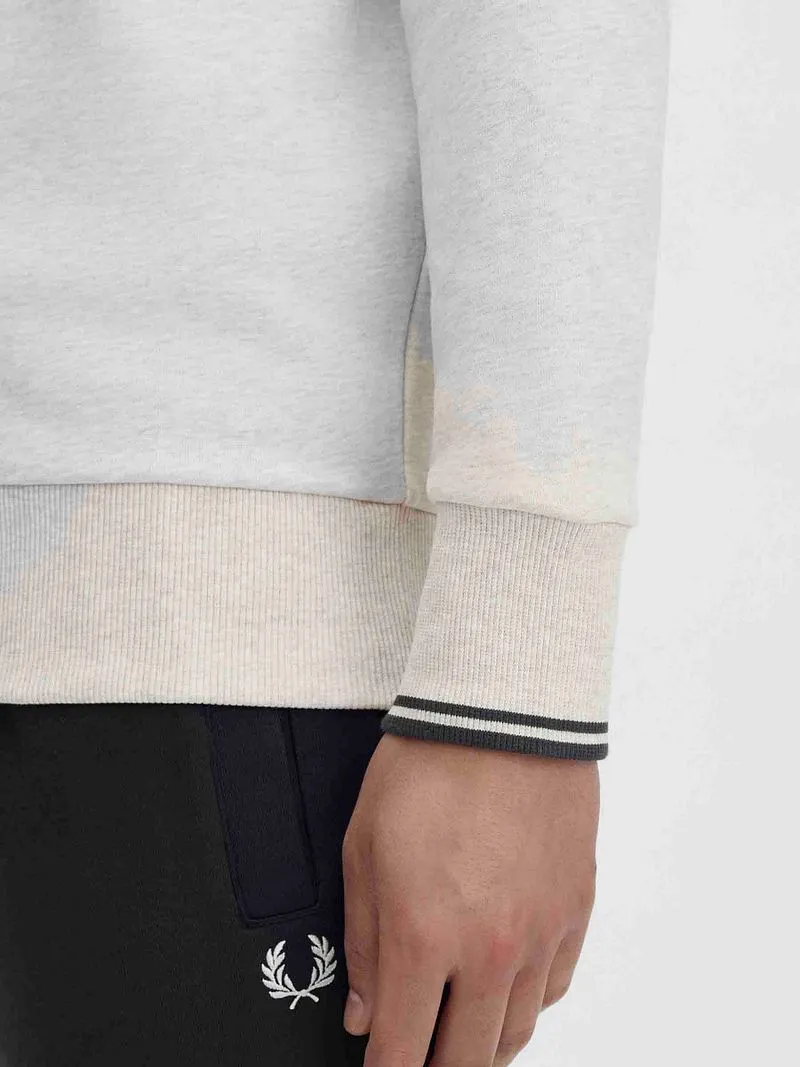 Fred Perry Fred Perry Half Zip Pullover Melange Beige - Größe XXL, Beige, – Produktbild 4 von 5