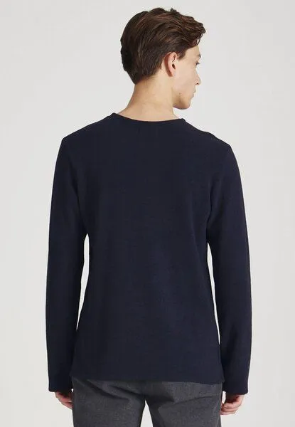 Givn Berlin Givn Berlin Herren Sweater aus recycelter Baumwolle "Ian", Midnight blue, – Produktbild 3 von 4