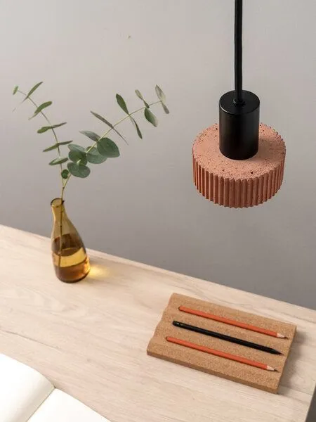 GANTlights Hängelampe plissiert GANTlights S5, Koralle, – Produktbild 3 von 4