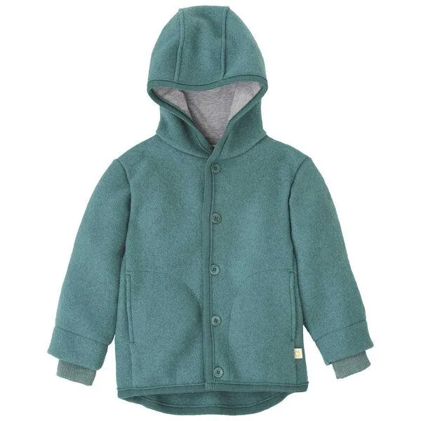 Disana Disana Kleinkinder Walk-Jacke kbT-Merino Schurwolle, Eukalyptus, – Produktbild 1 von 4