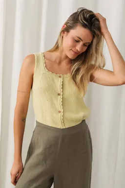 TWOTHIRDS TWOTHIRDS Damen vegan Top Froson Gelb – Produktbild 1 von 1
