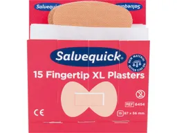Salvequick Salvequick Fingerkuppenpflaster "REF 6454" 15 Stk., elastisch 8,3 x 5,7 cm – Produktbild 1 von 1