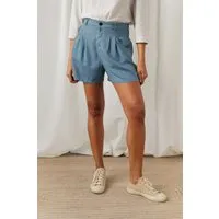 TWOTHIRDS TWOTHIRDS Damen vegan Shorts Uggool Mittelblau – Produktbild 1 von 1