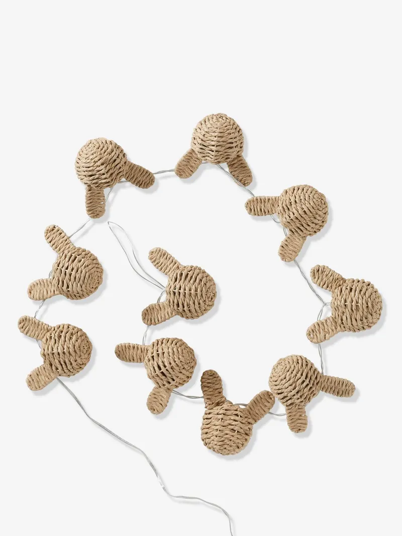 Vertbaudet Lichterkette HASE aus Papierkordel, Beige, – Produktbild 3 von 4