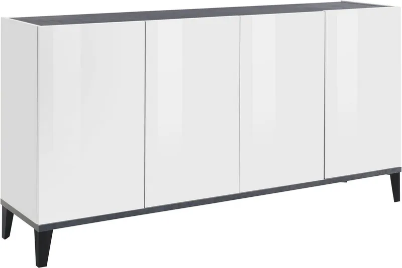 Home affaire Sideboard Sunrise, Breite 160 cm, Weiß, – Produktbild 4 von 5