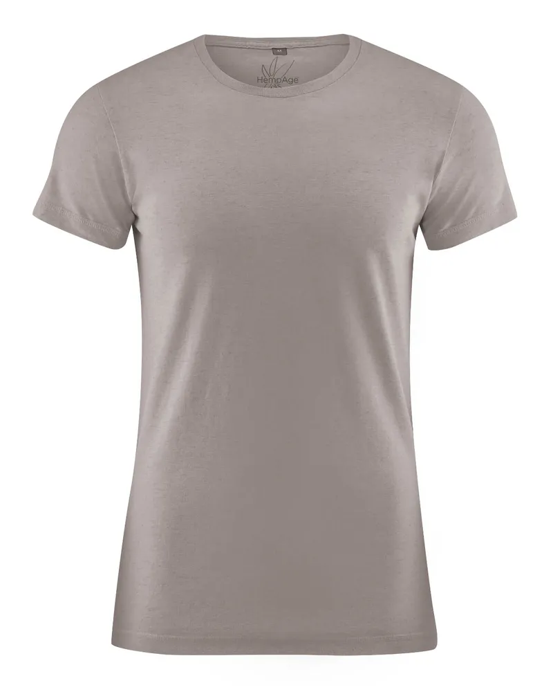 HempAge Hempage Herren vegan T-Shirt Slim Fit Schlammbraun, Braun, – Produktbild 1 von 2