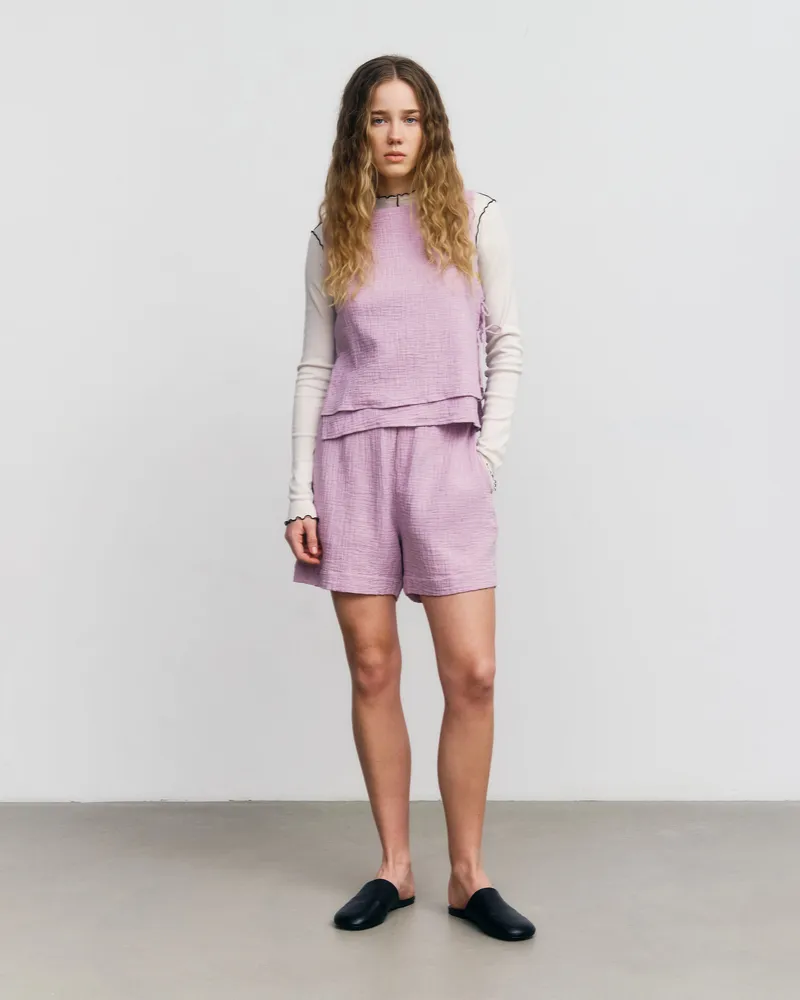 Rotholz Rotholz Damen vegan Wrap Top Pink Mist, Rosa, – Produktbild 1 von 2