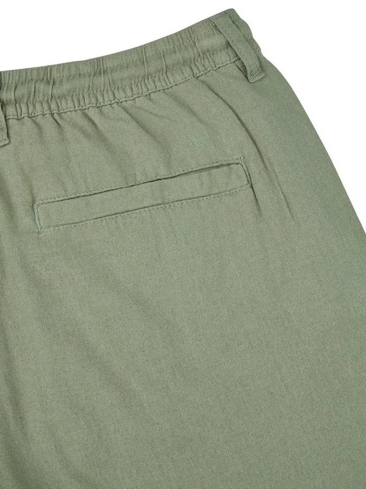 DENIMFY Chinoshorts Herren Shorts DFAlessio Regular Fit Bermudashorts mit Kordelzug, Grün, – Produktbild 4 von 4