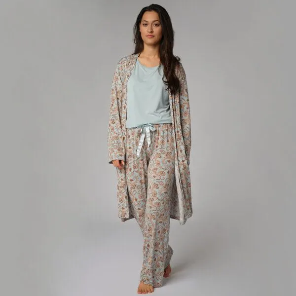 comazo comazo Loungejacke aus Micromodal, Water blue print, – Produktbild 1 von 2