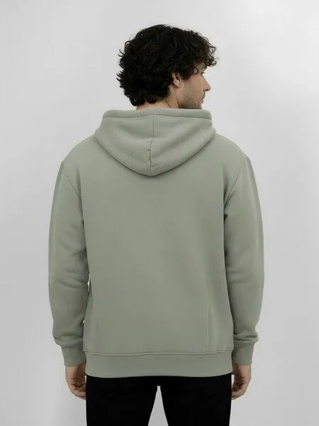 GreenBomb GREENBOMB Basic Stark - Lässige Sweatjacke aus Bio-Baumwolle / GOTS / Fair & Vegan, Grau (moos mint), – Produktbild 4 von 4