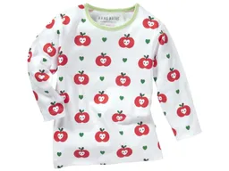 HANS NATUR Kinder Unterhemd Langarm Bio-Baumwolle Apfel Gr. 122/128 – Produktbild 1 von 1